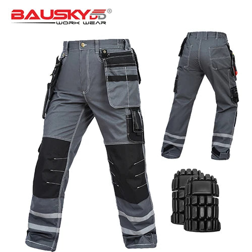 Men's work wear working pants Tool trouser Black work trousers men workwear cargo Pants