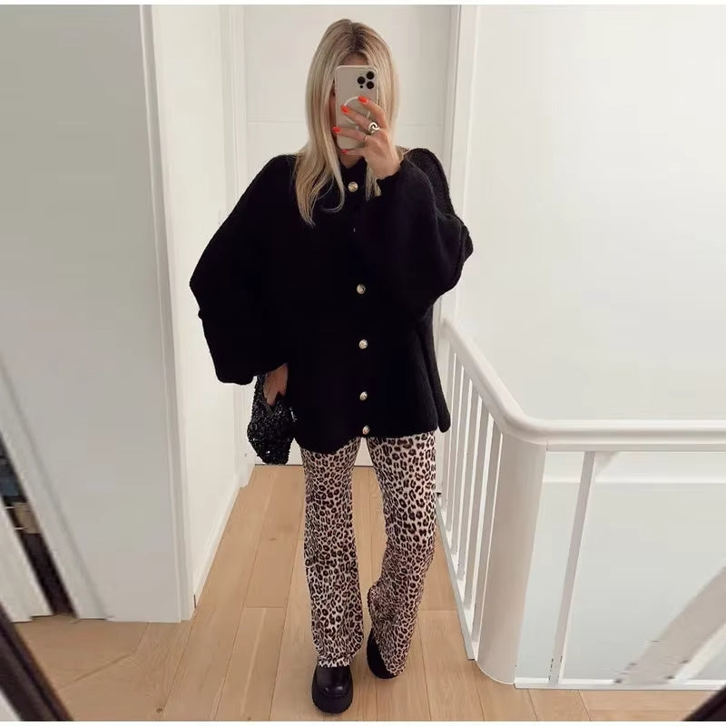 Diny | Gebreid Cardigan met Knopen