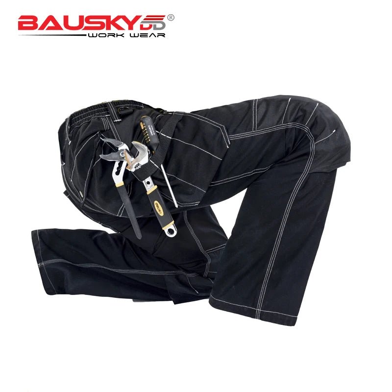Men's work wear working pants Tool trouser Black work trousers men workwear cargo Pants