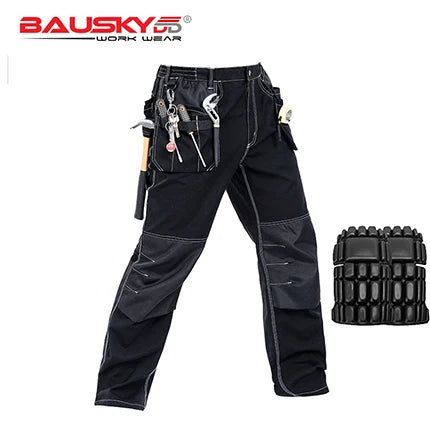 Men's work wear working pants Tool trouser Black work trousers men workwear cargo Pants