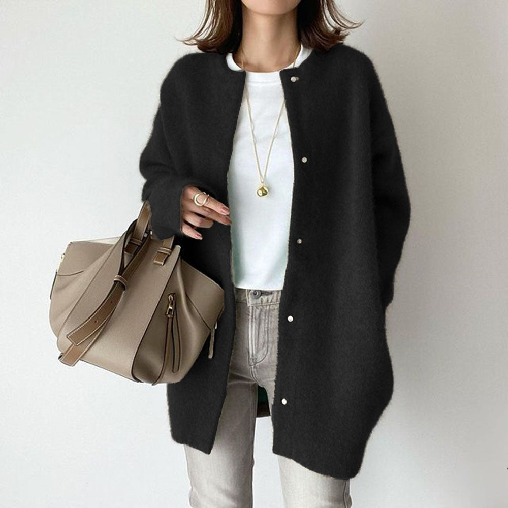 Soft Button Cardigan Coat