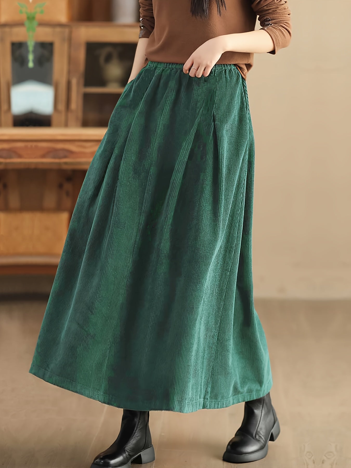 Claudia | Elegante En Comfortabele Lange Polyester Rok