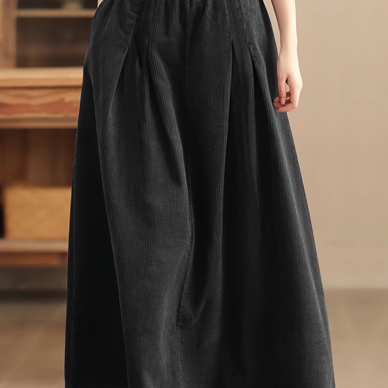 Claudia | Elegante En Comfortabele Lange Polyester Rok