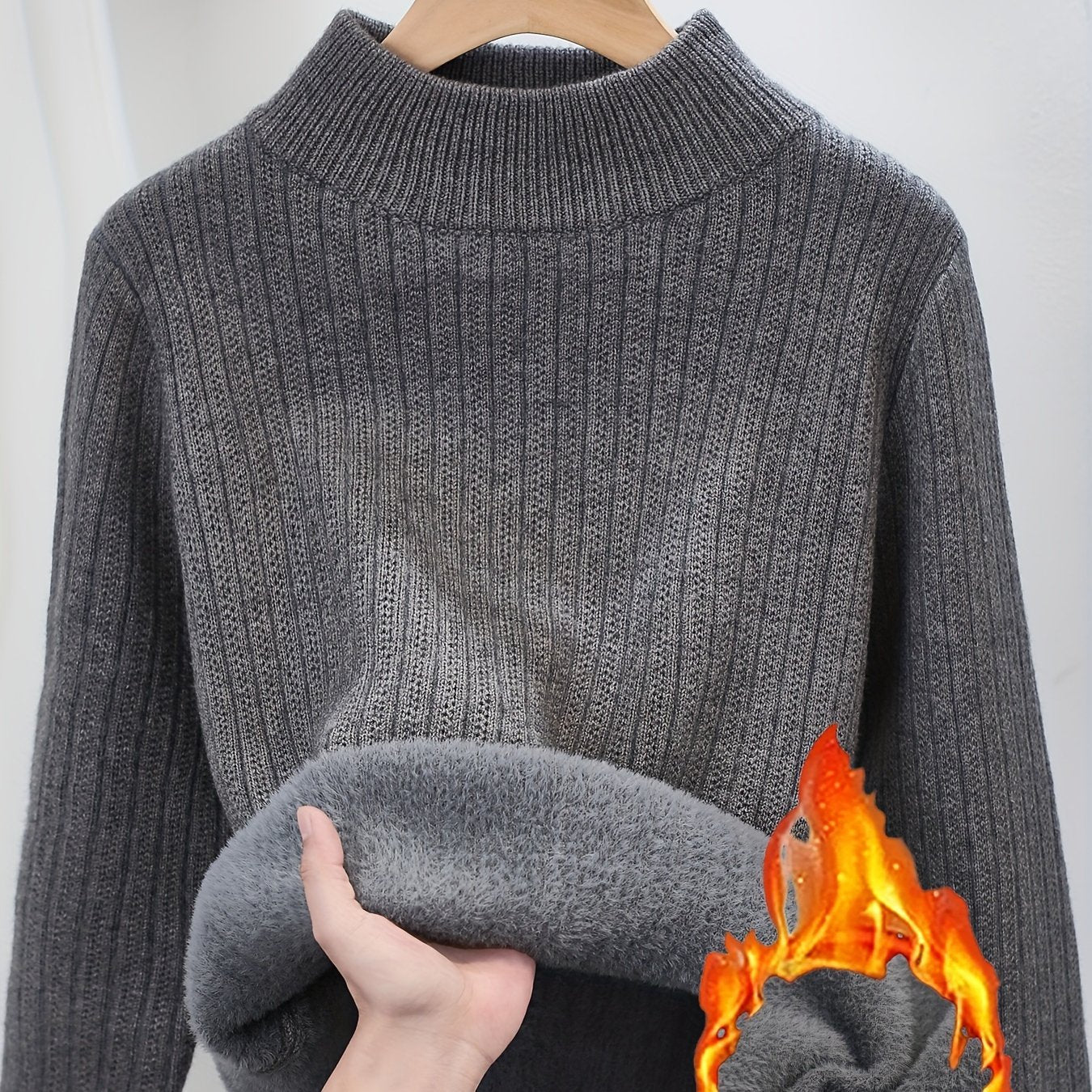 Eva | Zachte Gebreide Trui Met Ronde Hals