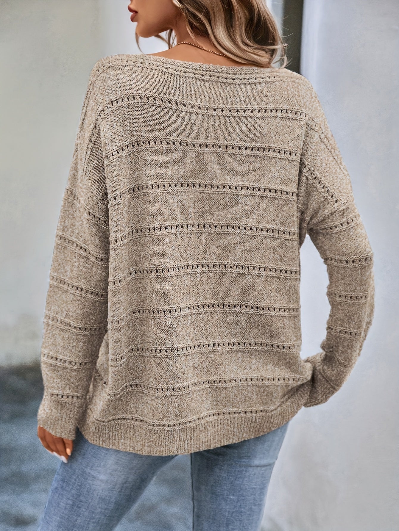 Jolijn | Gebreide Pullover Met Boothals