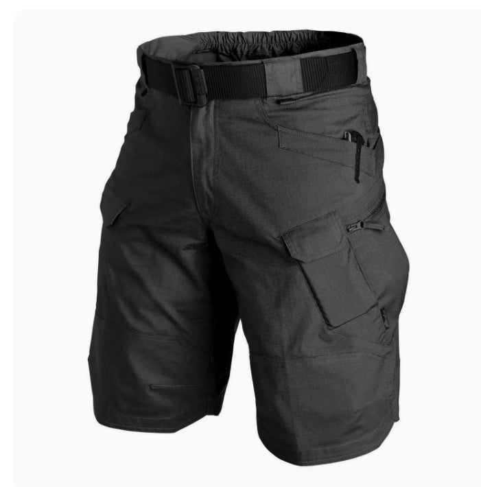 City Tactical Casual Shorts Workwear Plaid Fabric Waterproof
