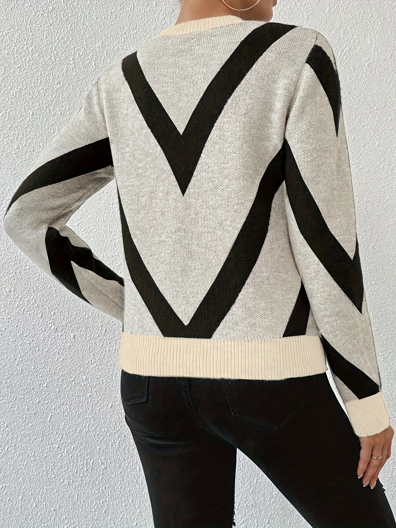 Helma | Gestreepte Trui Met Ronde Hals