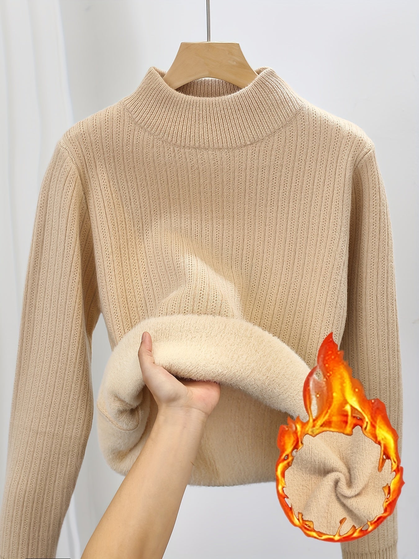 Eva | Zachte Gebreide Trui Met Ronde Hals