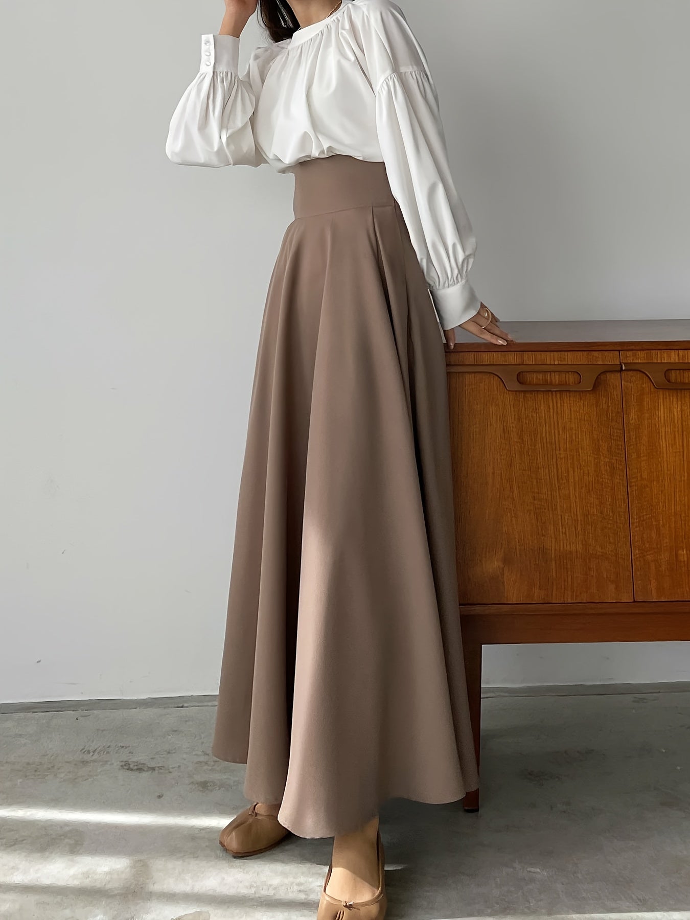 Charlotte | Midi-jurk met elegante high-waist pasvorm