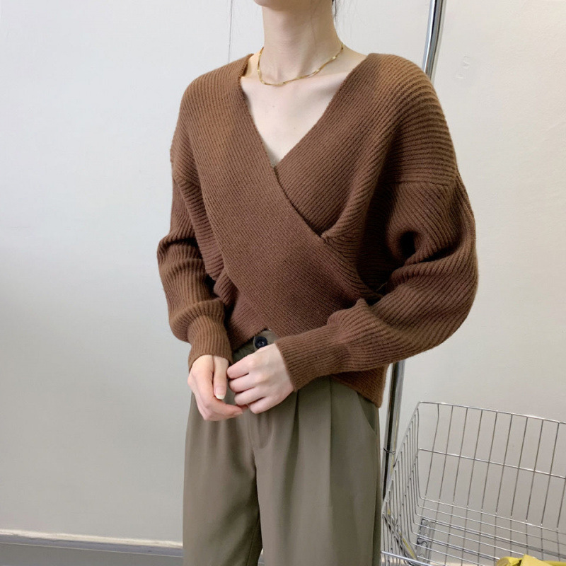 Hanna | Lange Mouw V-Neck Sweater Met Losse Pasvorm