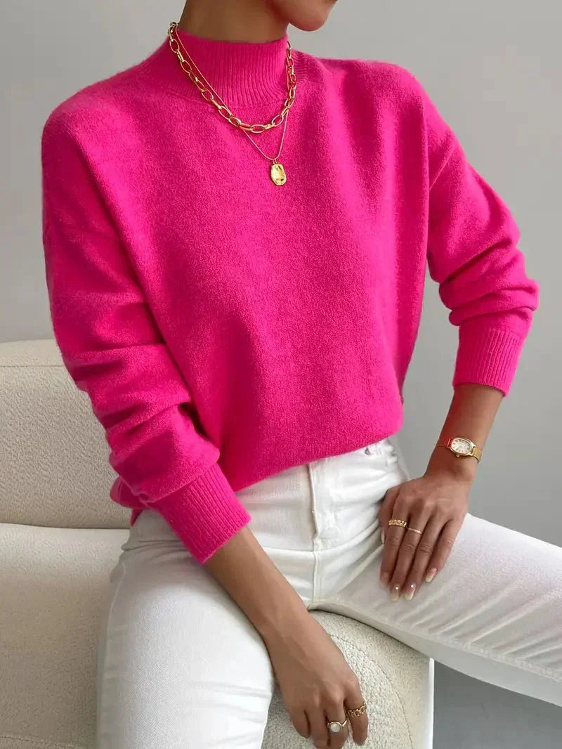 Elegant Mock Neck Sweater